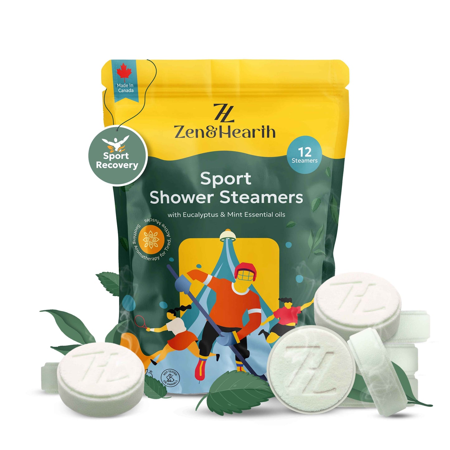 Pastilles de douche eucalyptus & menthe