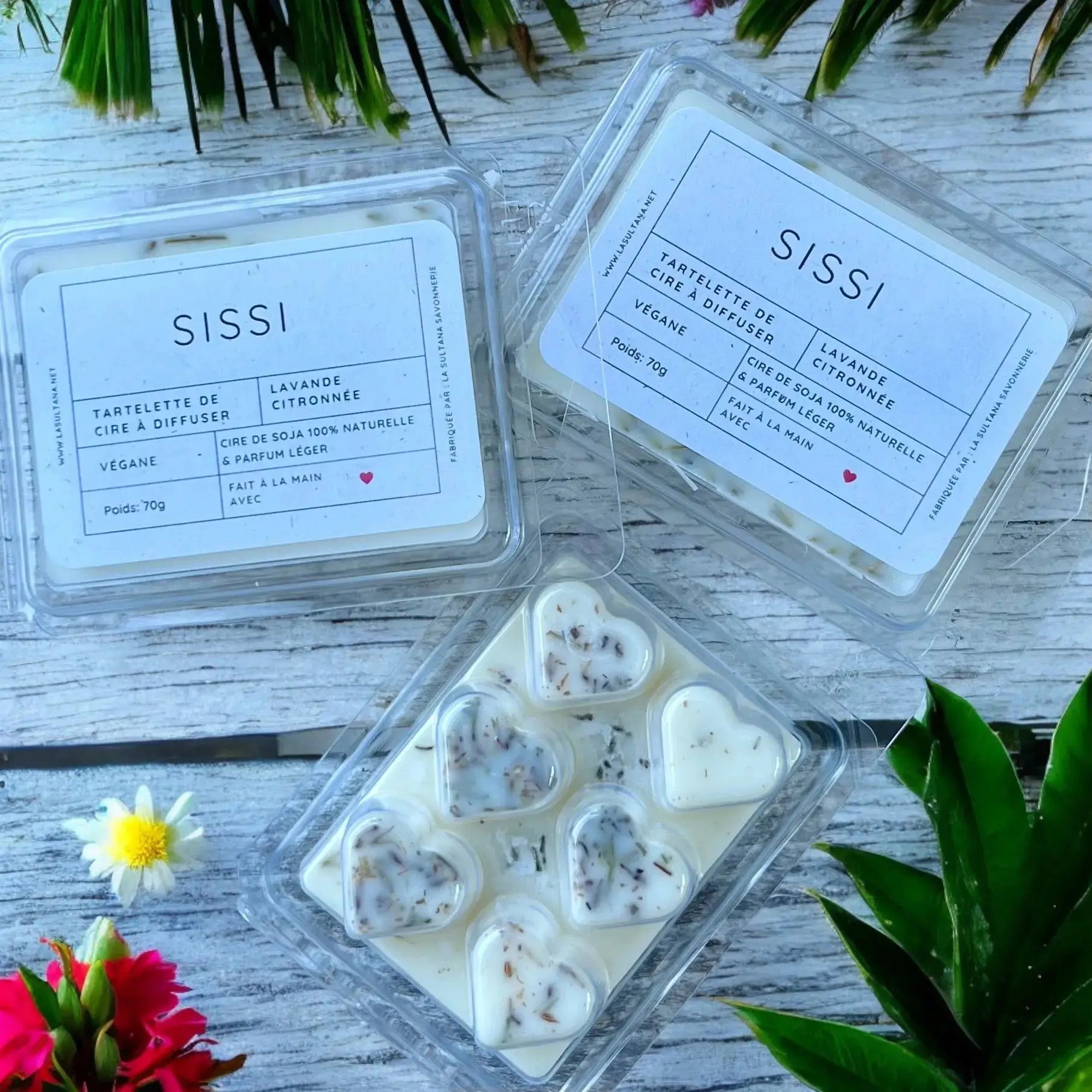 Fondant de cire lavande citronnée ORÉRA, éco-luxe naturel, artisanal québécois, sans cruauté, fabriqué au Québec.
