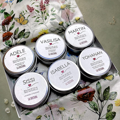 Coffret ORÉRA 6 mini bougies artisanales québécoises, éco-luxe naturel, soins sans cruauté.