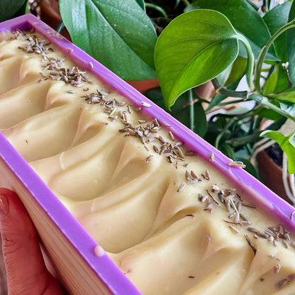 Savon doux à l'huile d'avocat et lavande ORÉRA, éco-luxe naturel, sans cruauté, fabriqué au Québec.