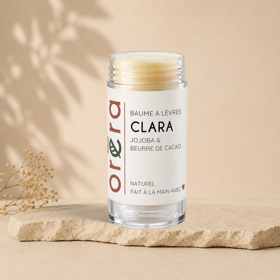 Bálsamo labial gigante Clara con jojoba y manteca de cacao ORÉRA