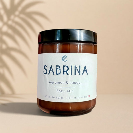 Bougie 8oz ORÉRA Savons et soins naturels faits main | Québec aux épices d'automne en cire de soya