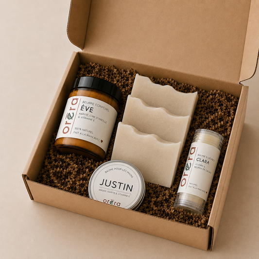boite de produits hydratants orera