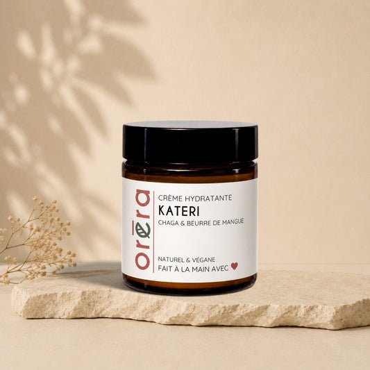 Crème hydratante pour le visage KATERI chaga & beurre de mangue - La Sultana | Soins naturels québecois