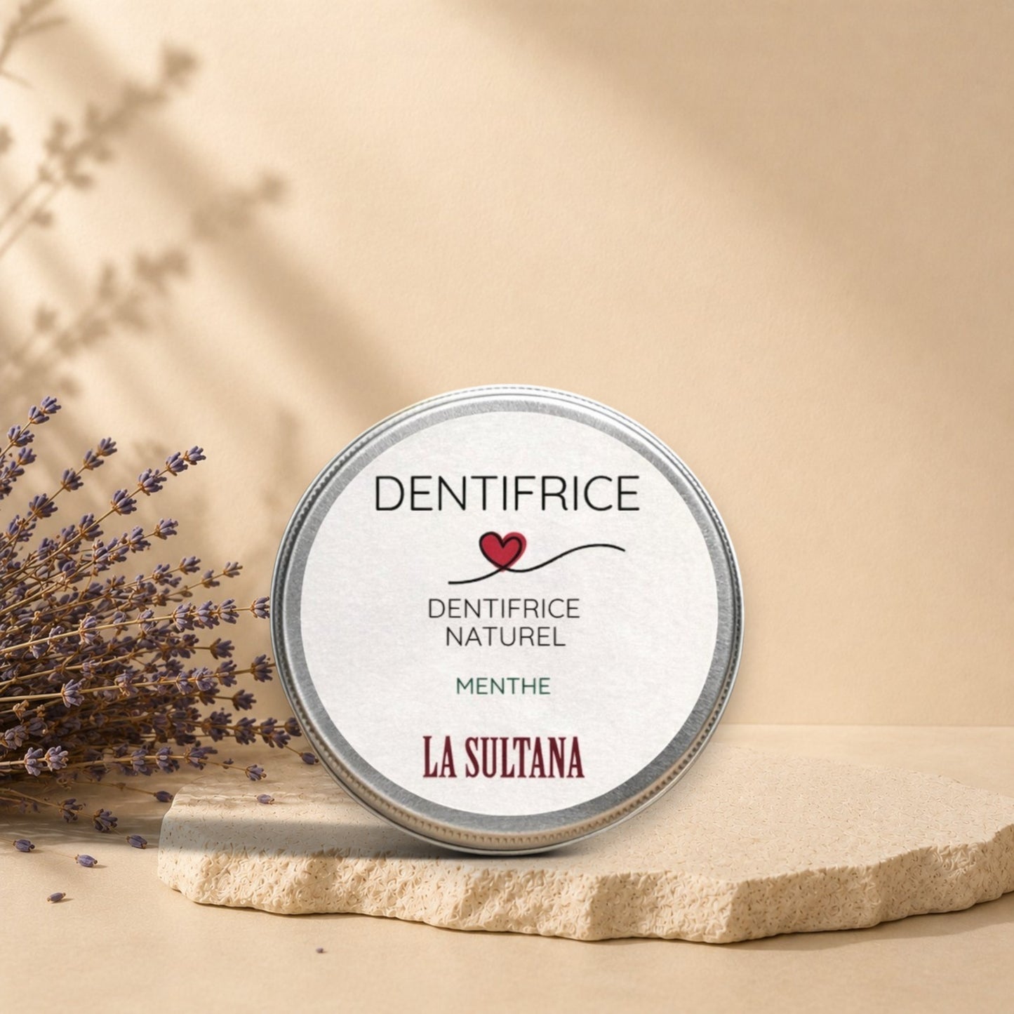 Dentifrice naturel à la menthe ORÉRA éco-luxe naturel fabriqué au Québec sans cruauté.