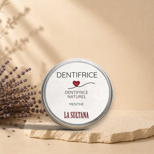 Dentifrice naturel à la menthe ORÉRA éco-luxe naturel fabriqué au Québec sans cruauté.