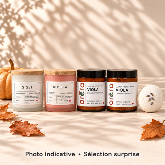 Ensemble surprise Spooky Floral — photo indicative; fragrances et contenants variables.